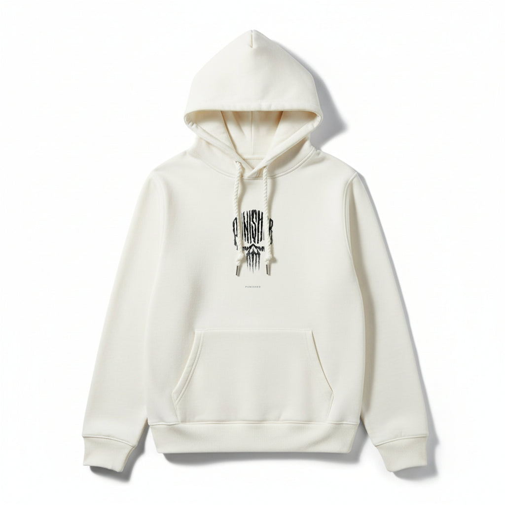 The Punisher Skull-Themed Black Vigilante Hoodie