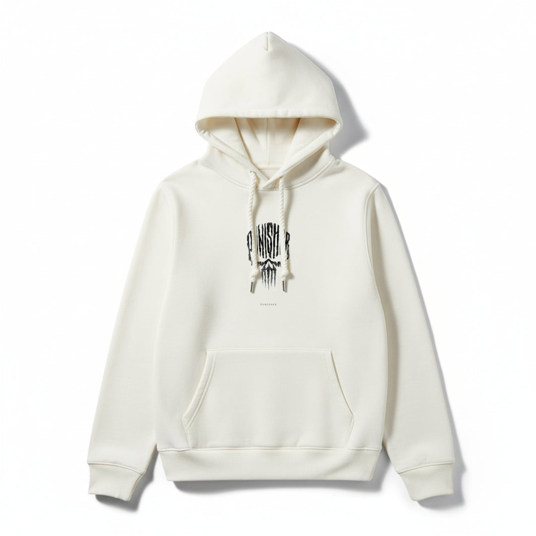 The Punisher Skull-Themed Black Vigilante Hoodie