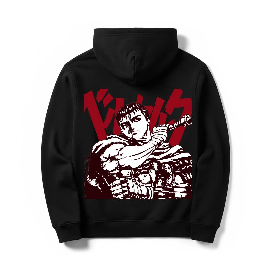 Berserk Anime Design Hoodies - Silver Stich