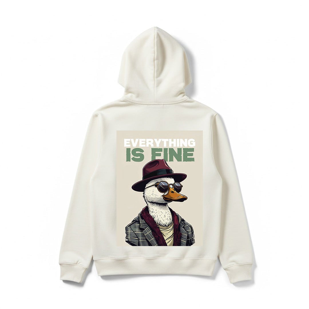 Everything is Fine – Trendy Hoodie for Everyday Vibes - Silver Stich
