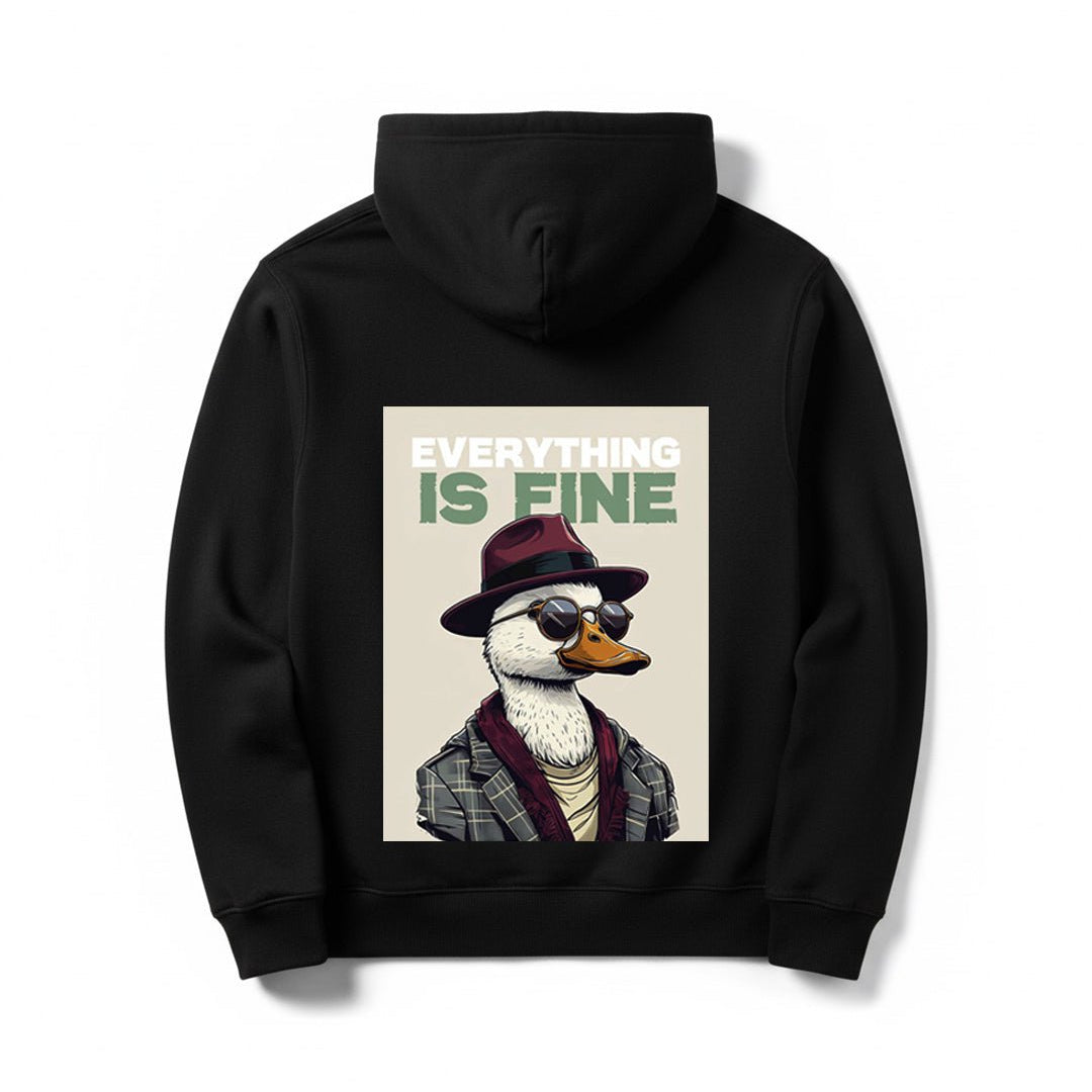 Everything is Fine – Trendy Hoodie for Everyday Vibes - Silver Stich