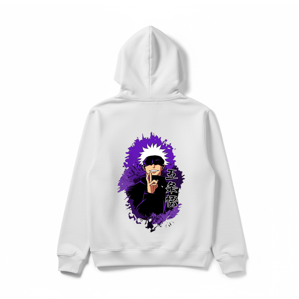Gojo Satoru Jujutsu Kaisen Anime Streetwear Hoodie - Silver Stich
