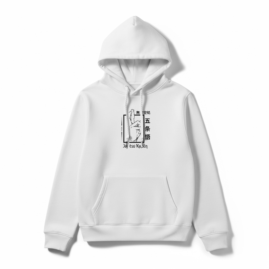Gojo Satoru Jujutsu Kaisen Anime Streetwear Hoodie - Silver Stich