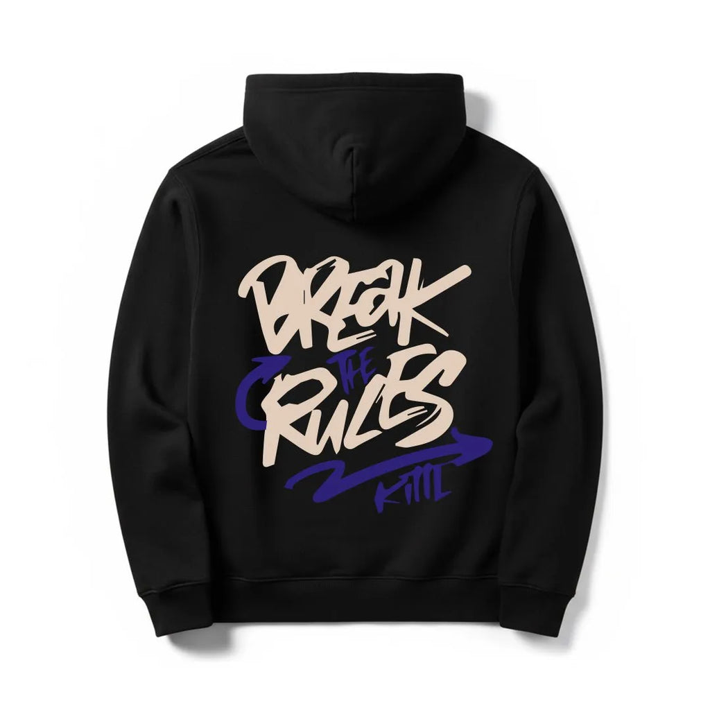 Motivational Slogan Printed Hoodies - Silver Stich