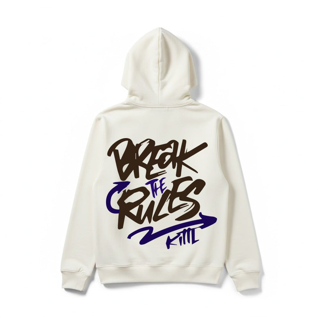 Motivational Slogan Printed Hoodies - Silver Stich