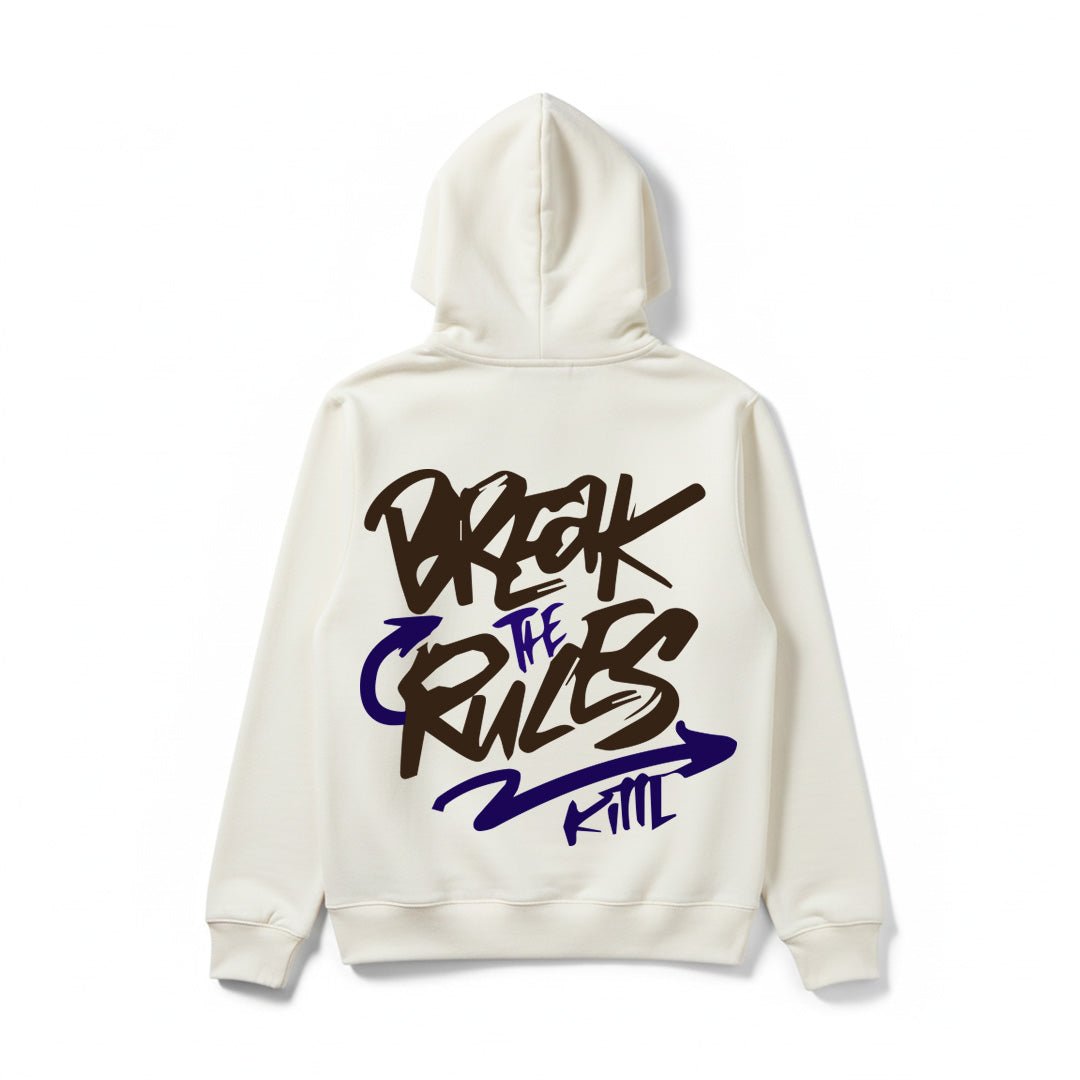 Motivational Slogan Printed Hoodies - Silver Stich